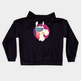 Retro Llama Kids Hoodie